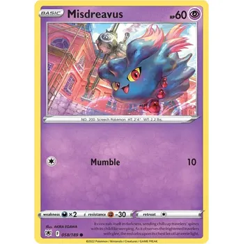 Sběratelská karetní hra Pokémon karta Misdreavus 058/189
