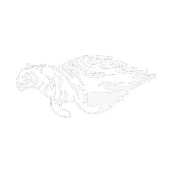 Samolepicí dekorace na vozidlo Animal flames 021 levá tygr (09 - bílá) SAMOLEPKA NA AUTO, NÁLEPKA, FÓLIE, POLEP, TUNING, VLASTNÍ TEXT, TISK, AUTOSAMOLEPKY.cz, POLEPY, OBRÁZEK, LOGO, 3D STICKERS