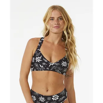 Dámské plavky Plavky Rip Curl HOLIDAY D-DD BALCONETTE Black velikost S