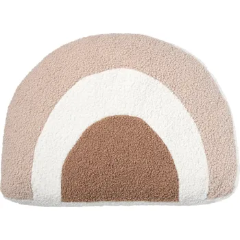 Polštář Nordic Coast Company Polštář Teddy Rainbow Natur Camel Beige