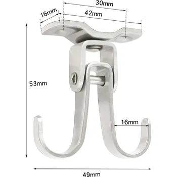 Věšák Stropní hák dvojitý otočný 360 stupňů (HKS3)