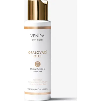 Přípravek na opalování VENIRA Sun Care opalovací olej SPF20 100 ml