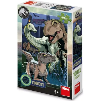 Hračka JURSKÝ SVĚT 100 XL neon Puzzle