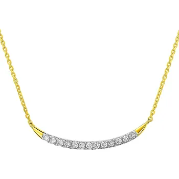 Náhrdelník Zlatý náhrdelník s brilianty - 0,10 ct - ryzost 585 - 220.485
