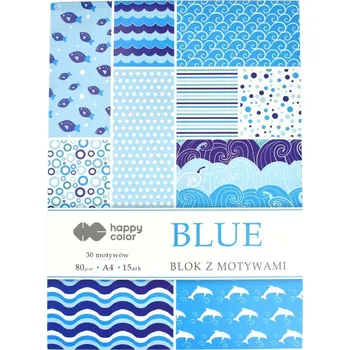 Blok Blok papírů A4 s motivem, modré