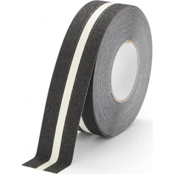Protiskluzová páska Heskins Glowfix varianta: 50 mm x 18 m - černá s lumin. pruhem