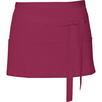 Pracovní zástěra Link Kitchen Wear Koktejlová zástěra X983 Burgundy -ca. Pantone 216 60 x 30 cm