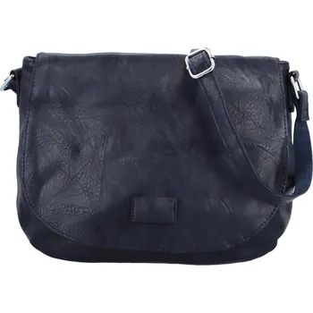 Kabelka Stylová dámská koženková crossbody kabelka Jacinda, tmavě modrá
