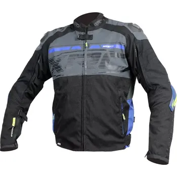 Moto bunda XRC Moos WTP men jacket blk/grey/blue/fluo vel. 4XL