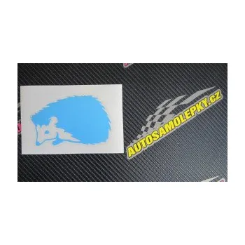 Samolepící dekorace Ježek 002 levá (09 - bílá) SAMOLEPKA NA AUTO, NÁLEPKA, FÓLIE, POLEP, TUNING, VLASTNÍ TEXT, TISK, AUTOSAMOLEPKY.cz, POLEPY, OBRÁZEK, LOGO, 3D STICKERS
