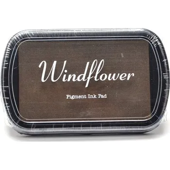 Dětské razítko Razítkovací polštářek hobby, 10 x 6 cm, hnědý