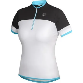 cyklistický dres Dres na kolo ETAPE Clara dámský bílá-světle modrá Velikost: S