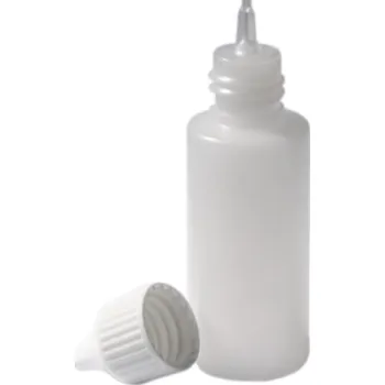 Lékovka 30ml natur lahvička + kapací vložka + bílý uzávěr