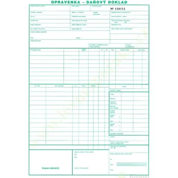 Tiskopis Montážní listy-opravenky A4, blok 50 číslovaných kusů, samopropisovací, 3 kopie ( ML )