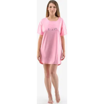 Dámská noční košile maxitriko dámské krátký rukáv