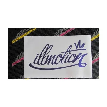 Polep vozidla SAMOLEPKA Illmotion (09 - bílá) NA AUTO, NÁLEPKA, FÓLIE, POLEP, TUNING, VLASTNÍ TEXT, TISK, AUTOSAMOLEPKY.cz, POLEPY, OBRÁZEK, LOGO, SAMOLEPKY