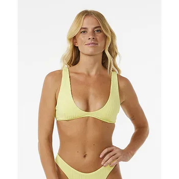 Dámské oblečení Plavky Rip Curl PREMIUM SURF BRALETTE Bright Yellow velikost M