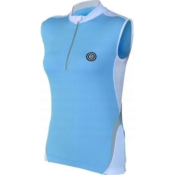 cyklistický dres Dres na kolo ETAPE Athena bez rukávů dámský světlá modrá Velikost: S