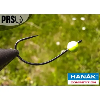 Rybářský háček Tungstenová hlavička bez protihrotu Hanák velikost 6 barva Fluo - 0,4g