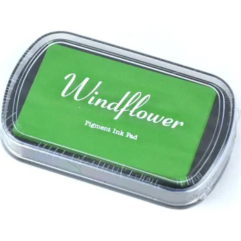 Dětské razítko Razítkovací polštářek hobby, 10 x 6 cm, sv. zelený