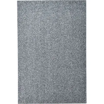 Výtvárné potřeby Pěnová guma glitrová 30 x 20 cm, tmavě stříbrná
