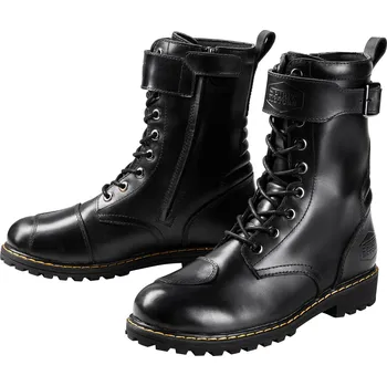 Moto obuv Spirit Motors kožené šněrovací motoboty (Kožené kotníkové boty spirit)