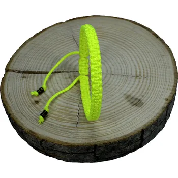 Náramek WUX Macrame náramek VELIKOST NÁRAMKU: Dětská.....14cm, BARVA PROVÁZKU: Žlutá neonová, PRŮMĚR PROVÁZKU: Ø 2mm