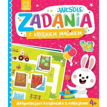 Cizojazyčná kniha Wesołe zadania z królikiem magikiem - Katarzyna Łanocha