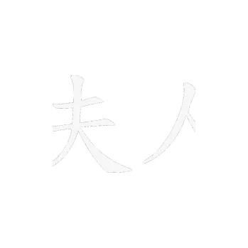 Polep vozidla SAMOLEPKA Čínský znak Madame (09 - bílá) NA AUTO, NÁLEPKA, FÓLIE, POLEP, TUNING, VLASTNÍ TEXT, TISK, AUTOSAMOLEPKY.cz, POLEPY, OBRÁZEK, LOGO, SAMOLEPKY