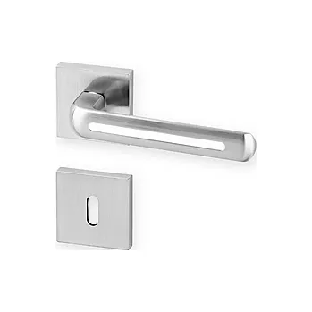 Dveřní kování Dveřní kování ACT Linia RHR (efekt nerez/bílá), klika-klika, Otvor pro obyčejný klíč BB, AC-T Nerez