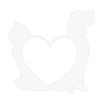 Polep vozidla SAMOLEPKA Pejsek a kočička love pravá (09 - bílá) NA AUTO, NÁLEPKA, FÓLIE, POLEP, TUNING, VLASTNÍ TEXT, TISK, AUTOSAMOLEPKY.cz, POLEPY, OBRÁZEK, LOGO, SAMOLEPKY