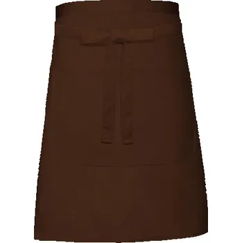 Pracovní zástěra Link Kitchen Wear Pekařská zástěra s kapsou X964T Brown 90 x 50 cm