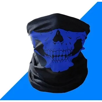 Příslušenství pro sportovní střelbu Roura na hlavu - černá s lebkou modrou 232Lcm