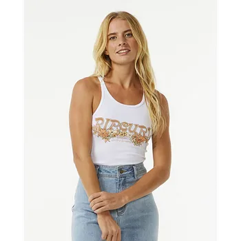 Dámská móda Tílko Rip Curl ENDLESS SUMMER RIBBED TANK White velikost L