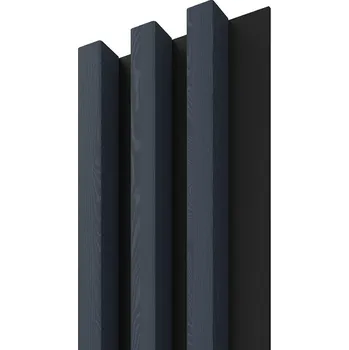 Dřevěná lamela LINEA SLIM 3 - modrá / černá 265x15x3 cm cena za balení