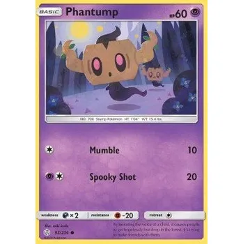 Volný čas Pokémon CEC 093/236 Phantump - Cosmic Eclipse Stav: Excellent, Verze: NORMAL