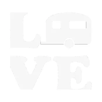 Polep vozidla SAMOLEPKA Love camping 001 (09 - bílá) NA AUTO, NÁLEPKA, FÓLIE, POLEP, TUNING, VLASTNÍ TEXT, TISK, AUTOSAMOLEPKY.cz, POLEPY, OBRÁZEK, LOGO, SAMOLEPKY