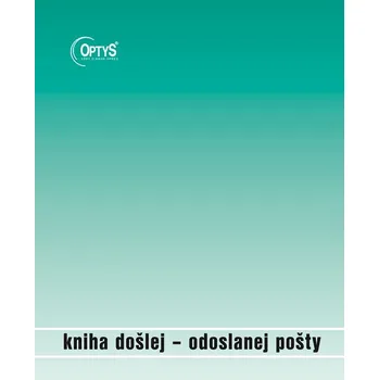 Tiskopis Kniha došlej a odoslanej pošty, lamino, 96 listov, Slovensko