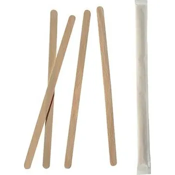 Jednorázové nádobí Dřevěné míchátko balené jednotlivě Pure 11cm 1000ks