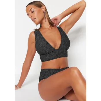 Dámská móda Dámské plavky vrchní díl Trendyol Trendyol černá | šedá 2133899