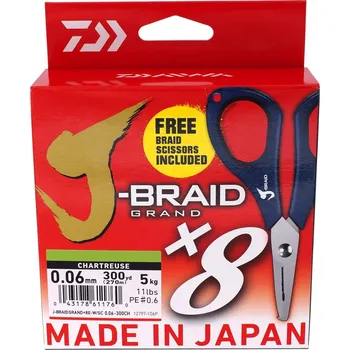 Daiwa Pletená Šňůra J-Braid Grand X8 270m 0,13mm/8,5kg