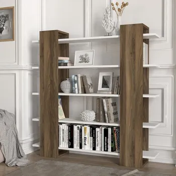 regál Casarredo Regál PIEDRA bílá/ořech