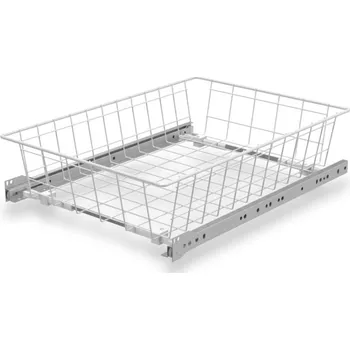 Šatní skříň In-Design Výsuvný šatní koš na oblečení výška 120 mm bíla Šířka koše (mm): 235 mm, Minimální nastavitelná šířka: 250 mm, Maximální nastavitelná šířka: 310 mm