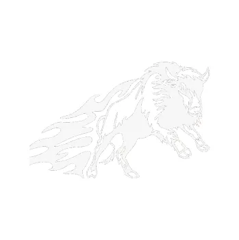 Samolepicí dekorace na vozidlo SAMOLEPKA Animal flames 089 pravá býk (09 - bílá) NA AUTO, NÁLEPKA, FÓLIE, POLEP, TUNING, VLASTNÍ TEXT, TISK, AUTOSAMOLEPKY.cz, POLEPY, OBRÁZEK, LOGO, SAMOLEPKY