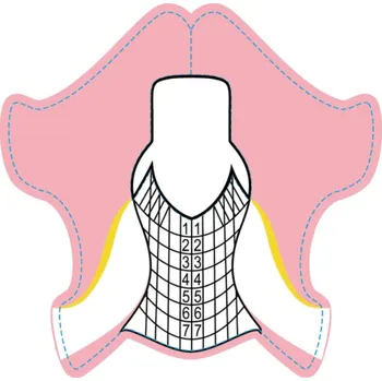 Šablona na nehty stiletto professional 50ks