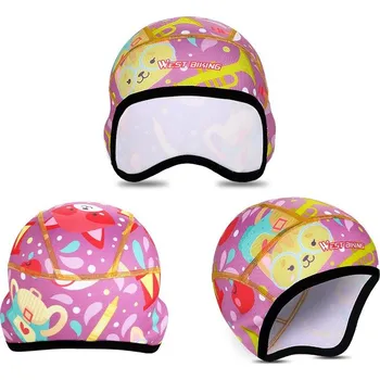 Čepice Dětská čepice pod helmu West Biking fialová