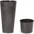 Květináč Prosperplast Tubus Slim Beton Effect 15 cm antracit