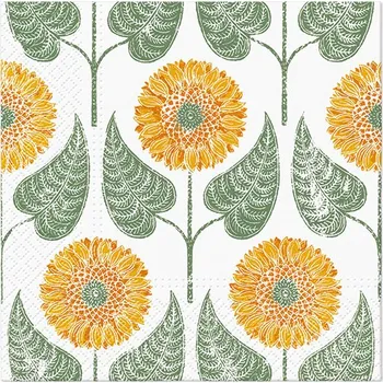 Papírový kapesník Ubrousky PAW L 33x33cm Sunflowers Pattern