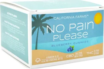 CBD California Farms No Pain Please 800 mg 40 bonbonů