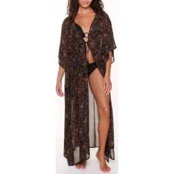 Dámské plavky Dámské kimono LingaDore 7208P-1 hnědá L/XL